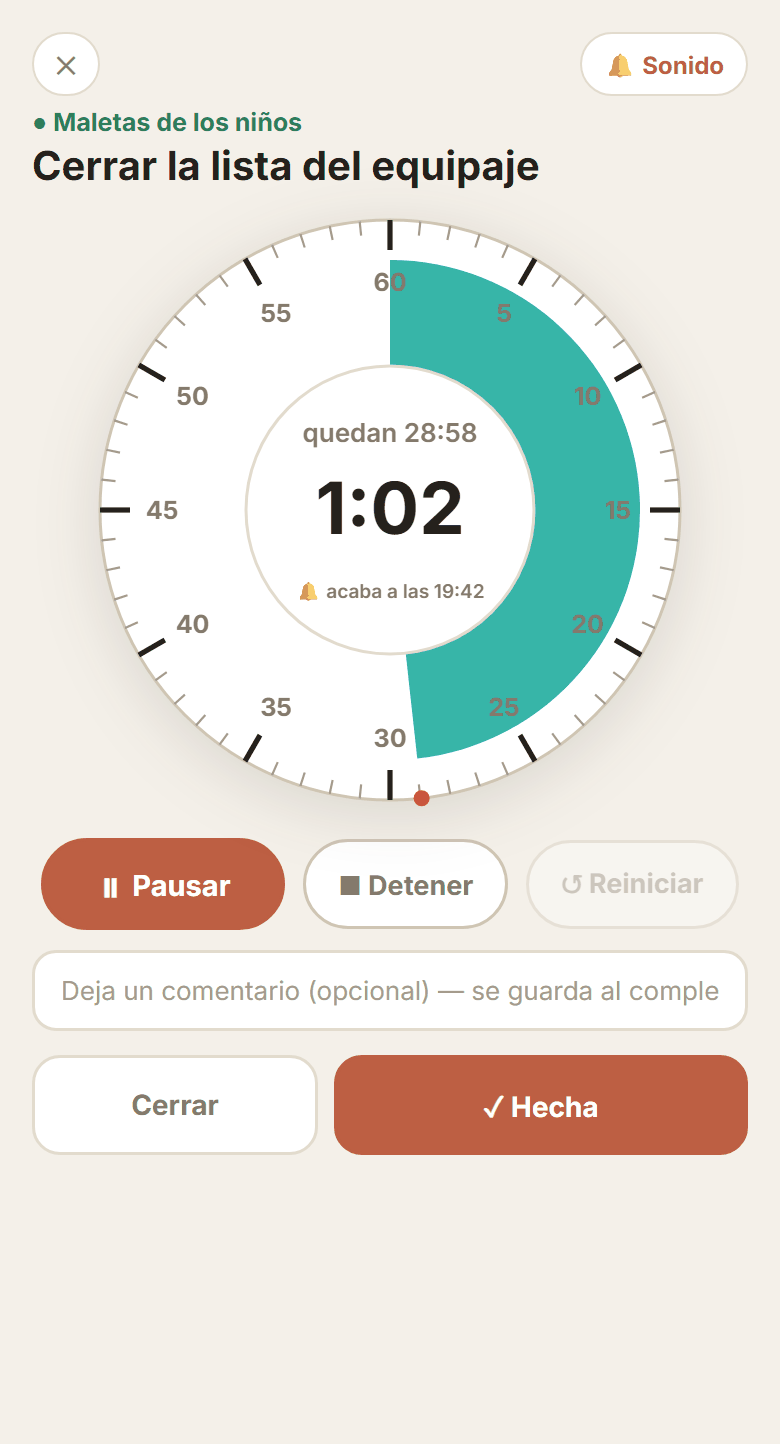 Temporizador de enfoque